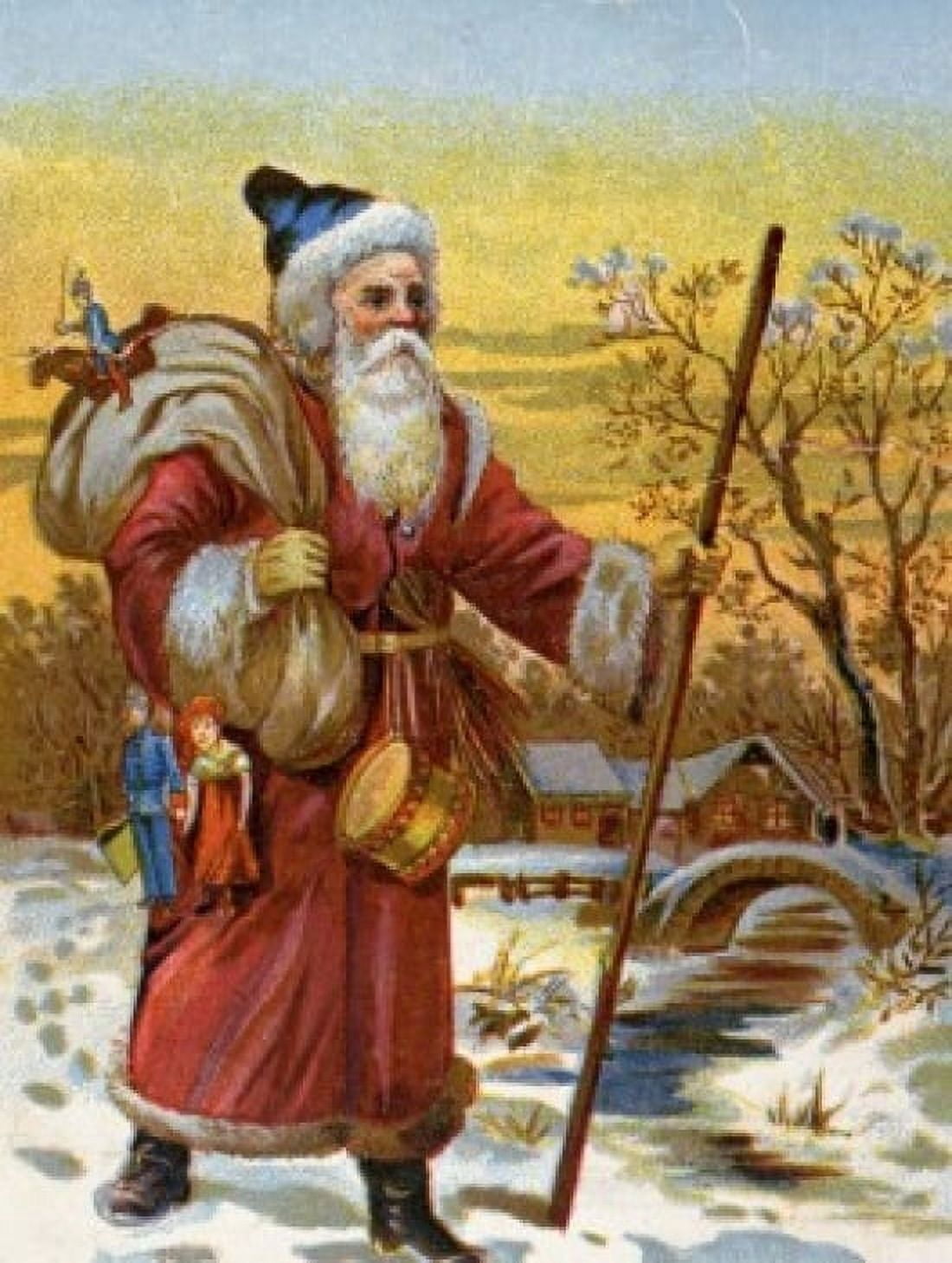 Posterazzi Wishing You a Merry Christmas 1910 Canvas Art - (24 x 36)