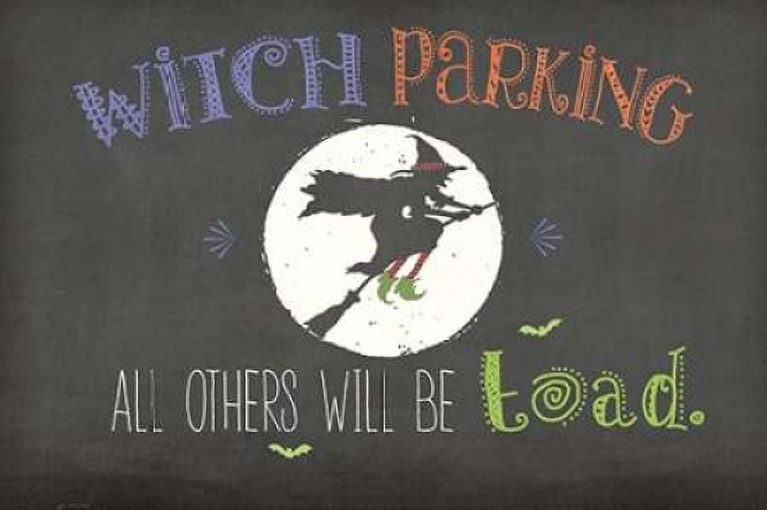 Posterazzi Witch Parking Canvas Art - Jo Moulton (12 x 18)