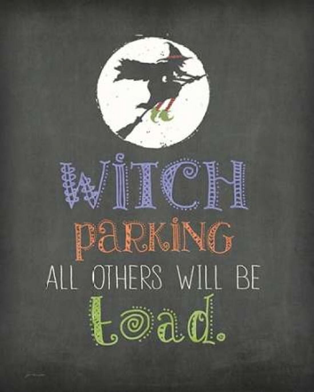 Posterazzi Witch Parking Canvas Art - Jo Moulton (24 x 30)