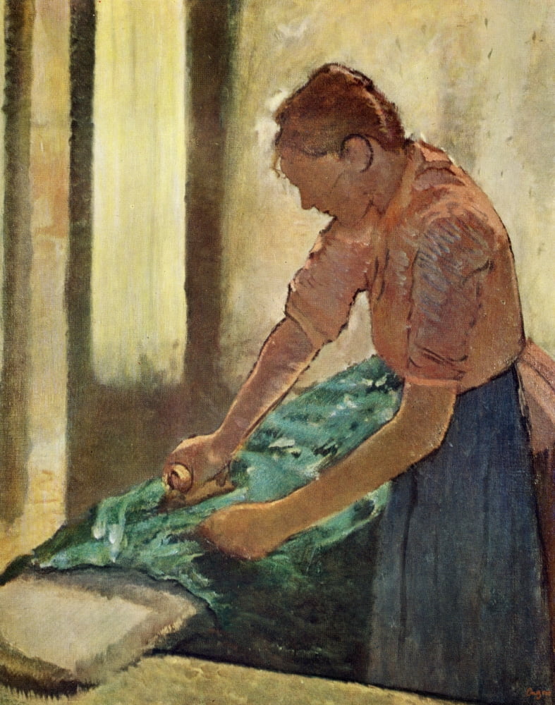 Posterazzi Woman Ironing Canvas Art - Degas Edgar (24 x 36)