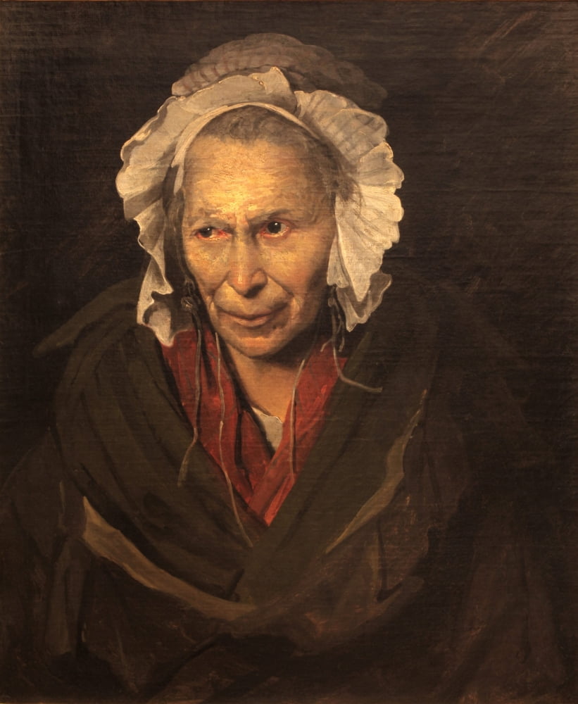 Posterazzi Woman Suffering from Obsessive Envy 1822 Canvas Art - Thodore Gricault (24 x 36)