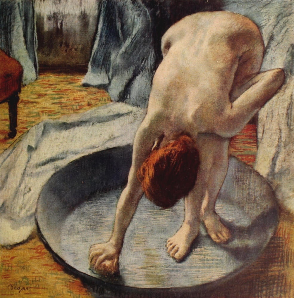 Posterazzi Woman bathing Canvas Art - Edgar Degas (24 x 36)