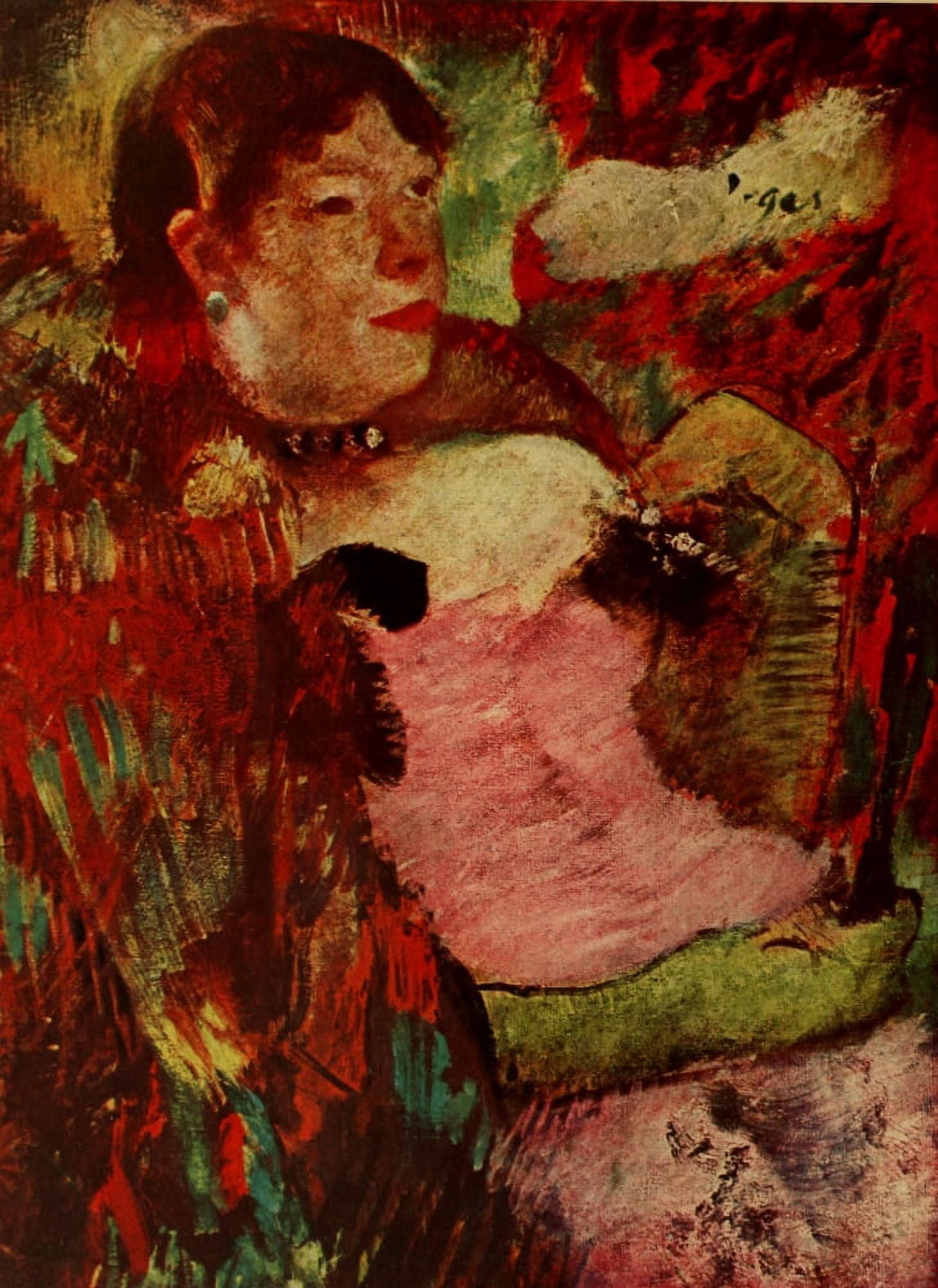 Posterazzi Woman in a Cafe 1884 Canvas Art - Edgar Degas (24 x 36)