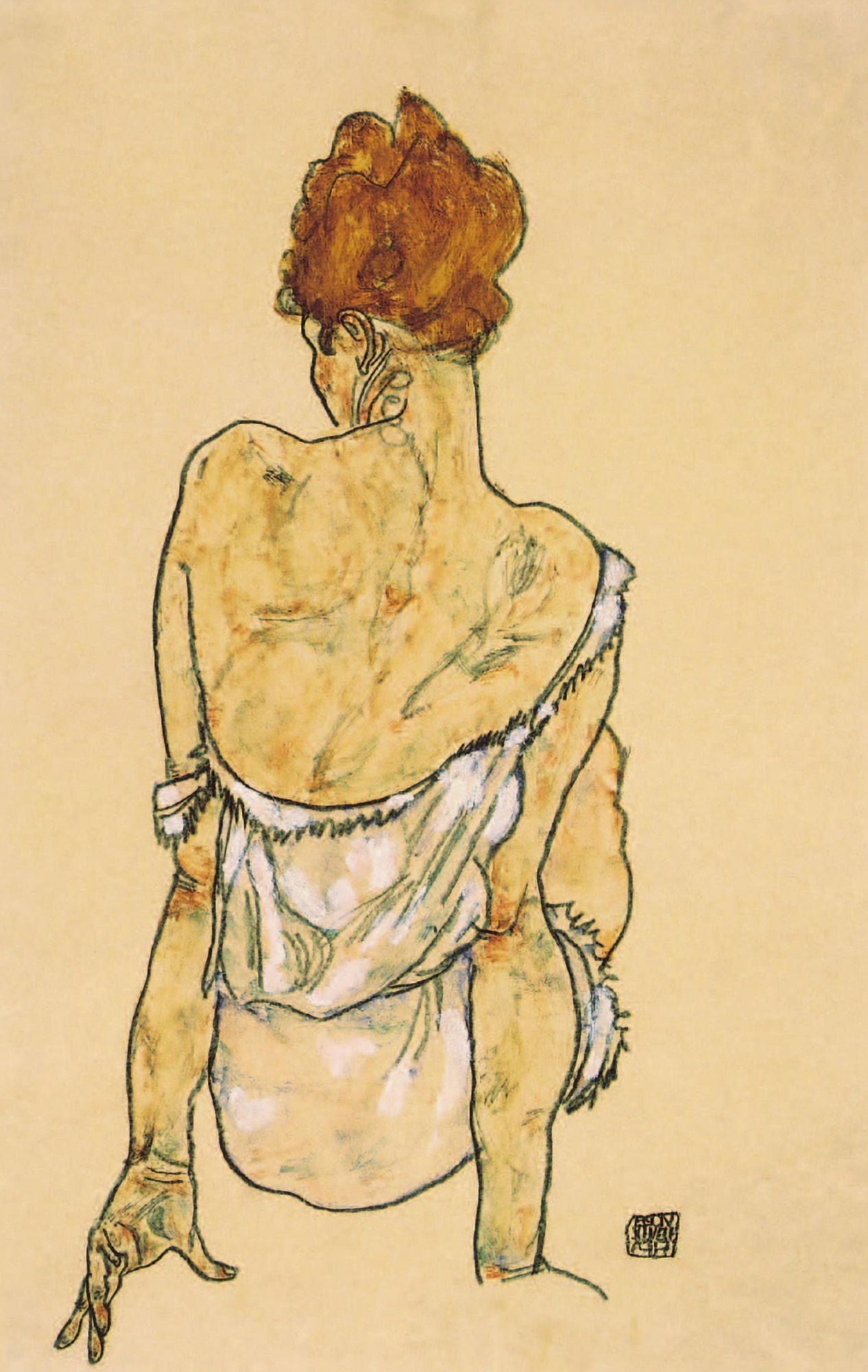 Posterazzi Woman in underwear 1917 Canvas Art - Egon Schiele (24 x 36)