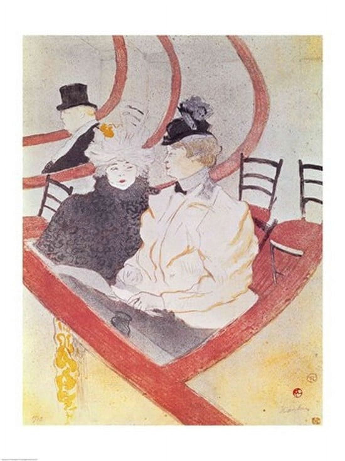 Posterazzi Woman lying on her Back - Lassitude study for Elles 1896 Canvas Art - Henri de Toulouse-Lautrec (24 x 36)