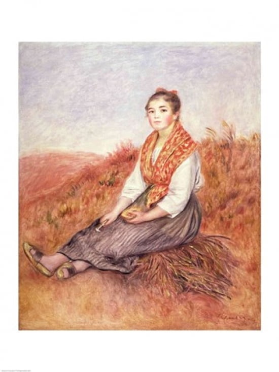 Posterazzi Woman with a bundle of firewood c1882 Canvas Art - Pierre-Auguste Renoir (24 x 36)
