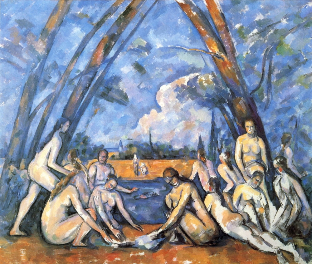 Posterazzi Women Bathers Canvas Art - Paul Czanne (24 x 36)