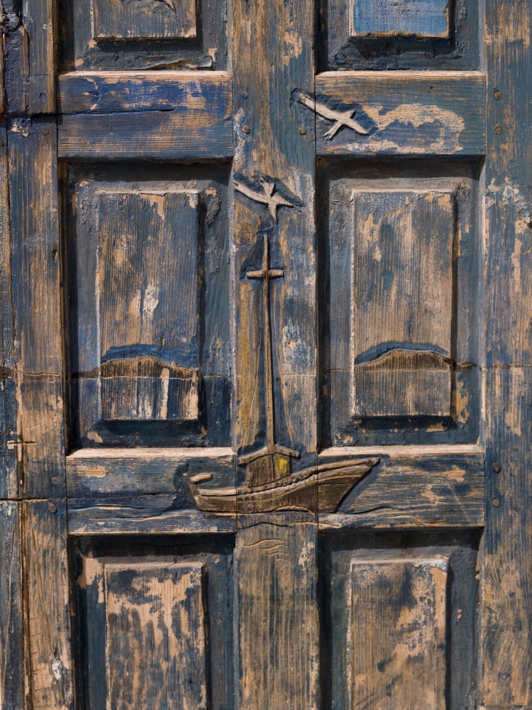 Posterazzi Wooden Door Canvas Art - Keith Levit  Design Pics (26 x 36)