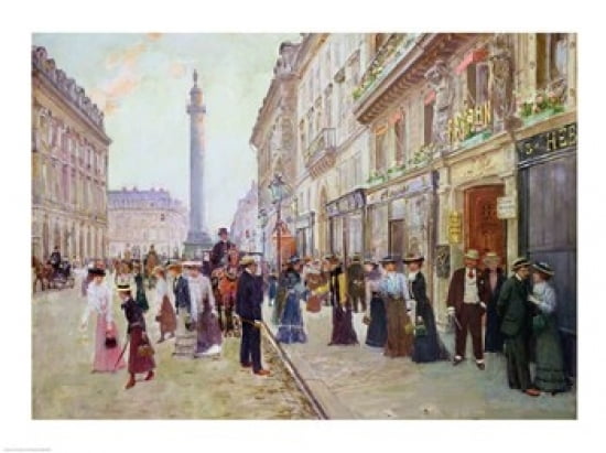 Posterazzi Workers leaving the Maison Paquin Canvas Art - Jean Beraud (36 x 24)