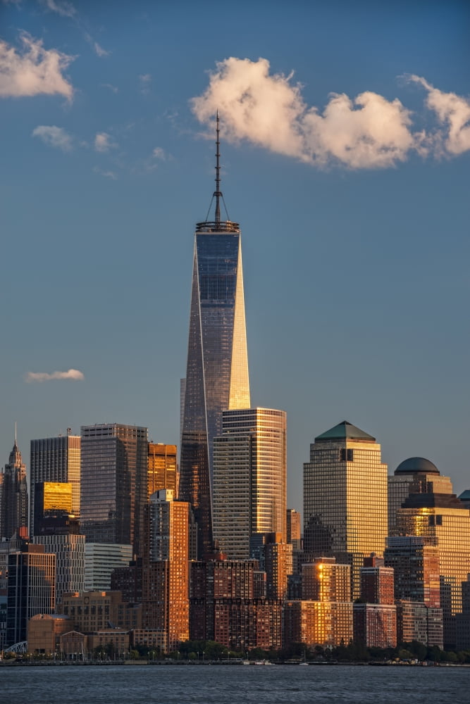 Posterazzi World Trade Center and Lower Manhattan at sunset New York City New York United States of America Canvas Art - F M Kearney Design Pics (24 x 38)
