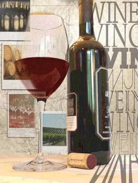 Posterazzi Worldly Wines Canvas Art - Lisa Wolk (18 x 24)