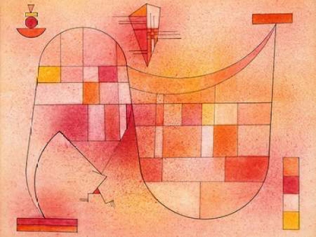 Posterazzi Yellow Pink Canvas Art - Wassily Kandinsky (22 x 28)