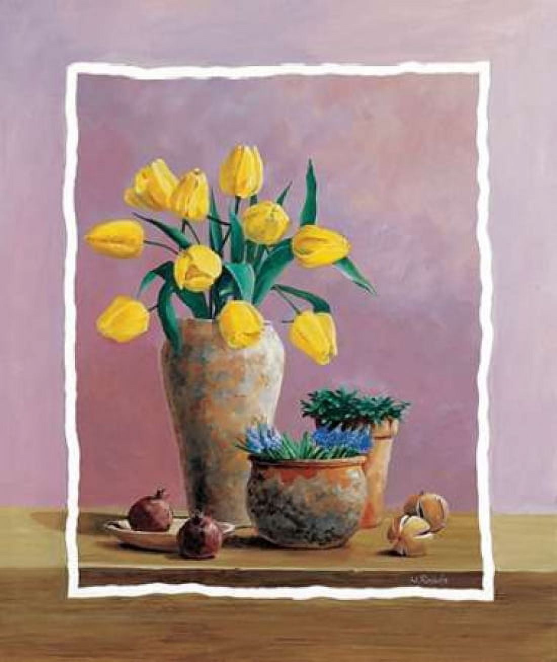 Posterazzi Yellow tulips Canvas Art - Wouter Roelofs (24 x 24)