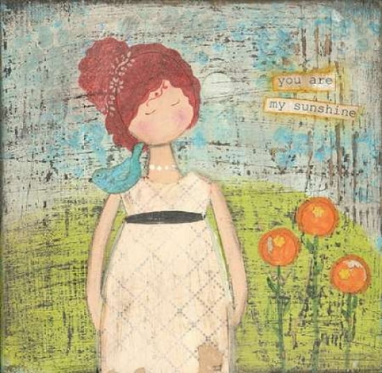 Posterazzi You Are My Sunshine Canvas Art - Cassandra Cushman (24 x 24)