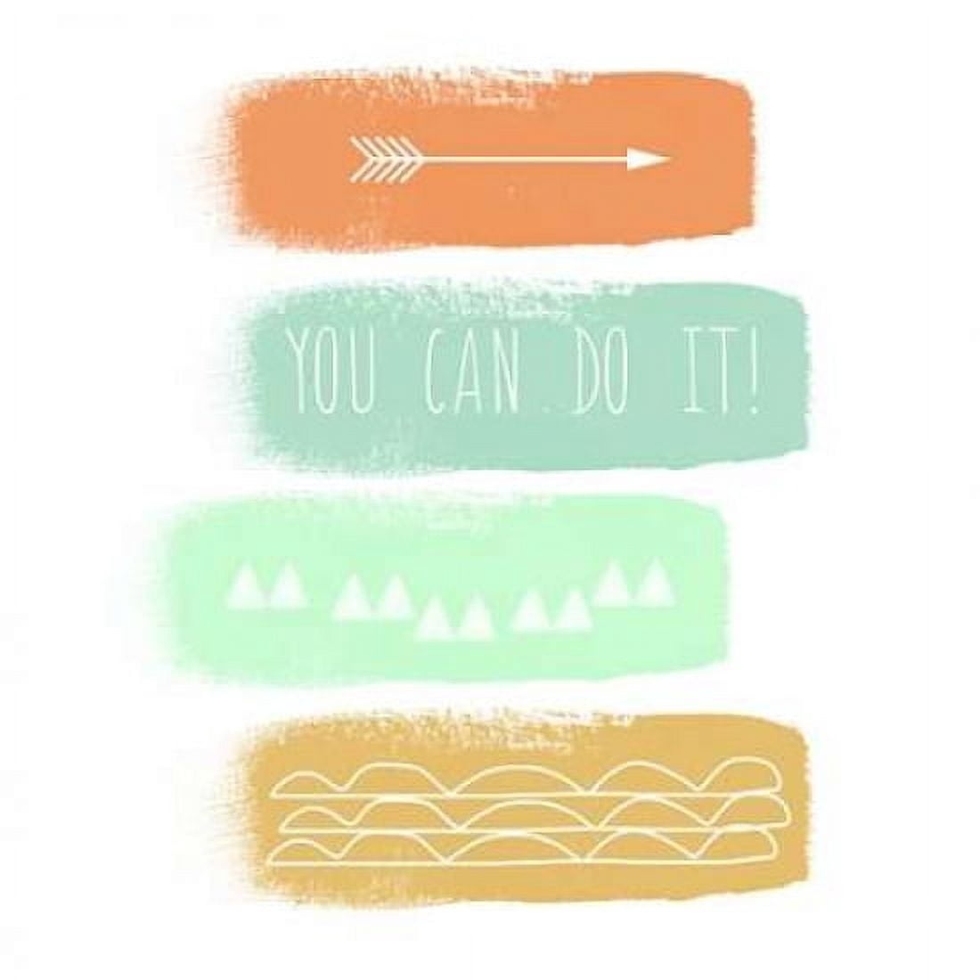 Posterazzi You Can Do It Canvas Art - Linda Woods (24 x 24)