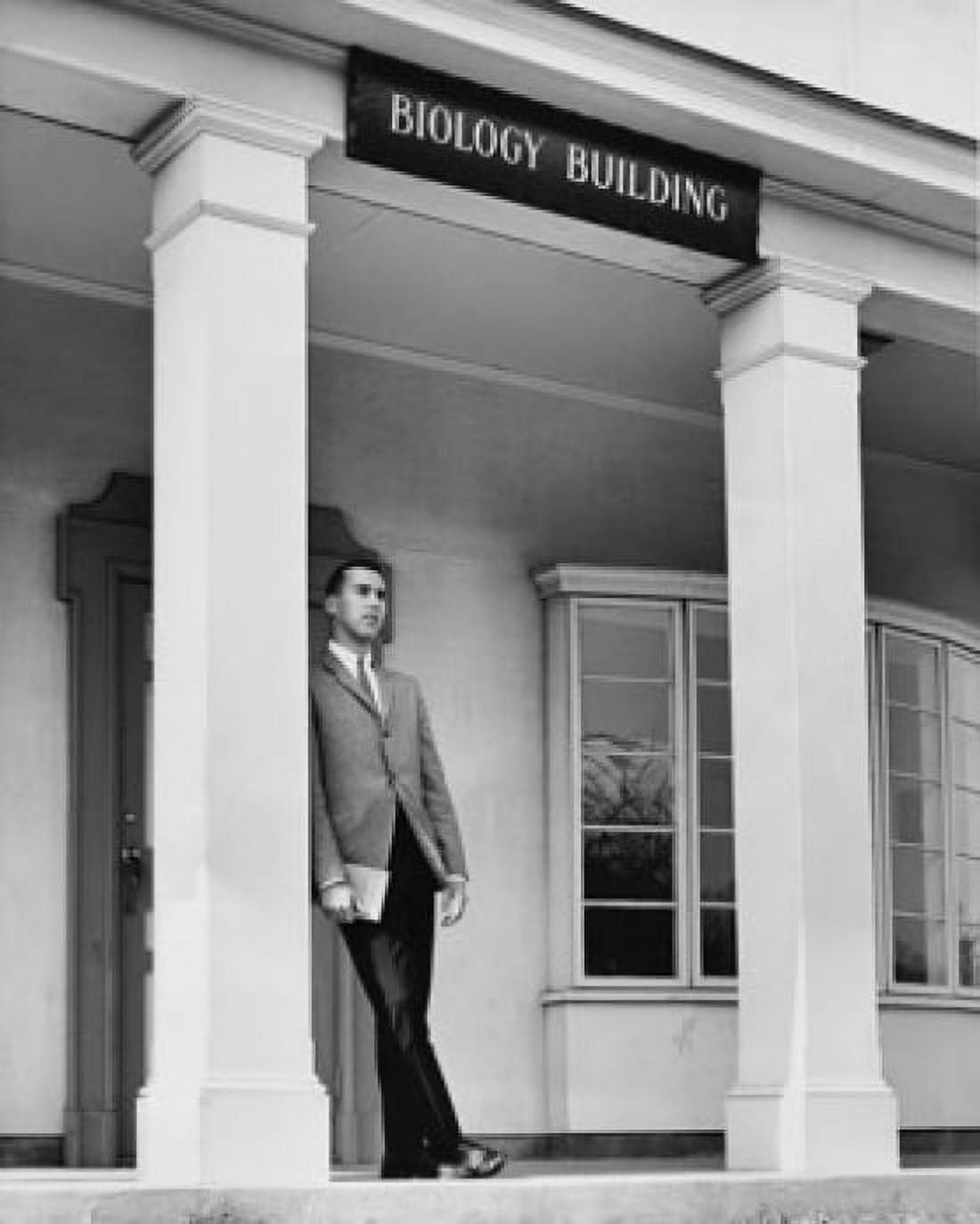 Posterazzi Young man leaning against a column CW Post College Long Island University Brookville New York City USA Canvas Art -  (24 x 36)