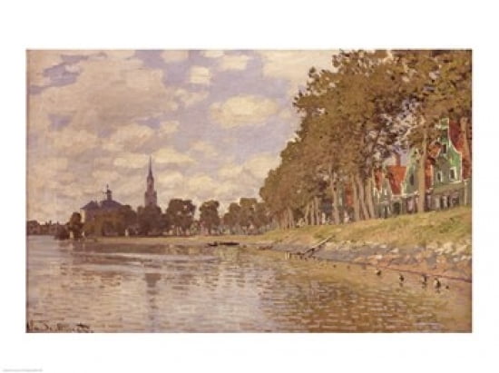 Posterazzi Zaandam (Holland) 1871 Canvas Art - Claude Monet (36 x 24)