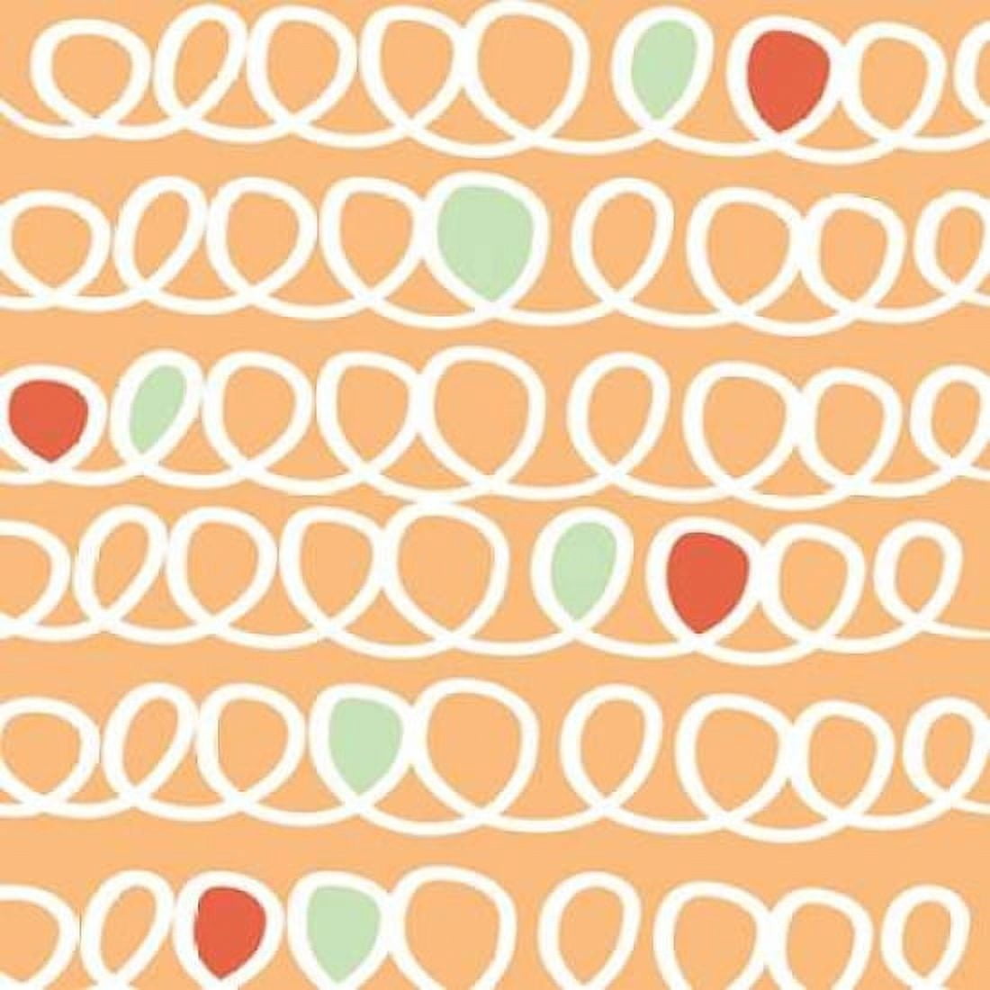 Posterazzi curls Coral Mint Orange Canvas Art - Linda Woods (24 x 24)