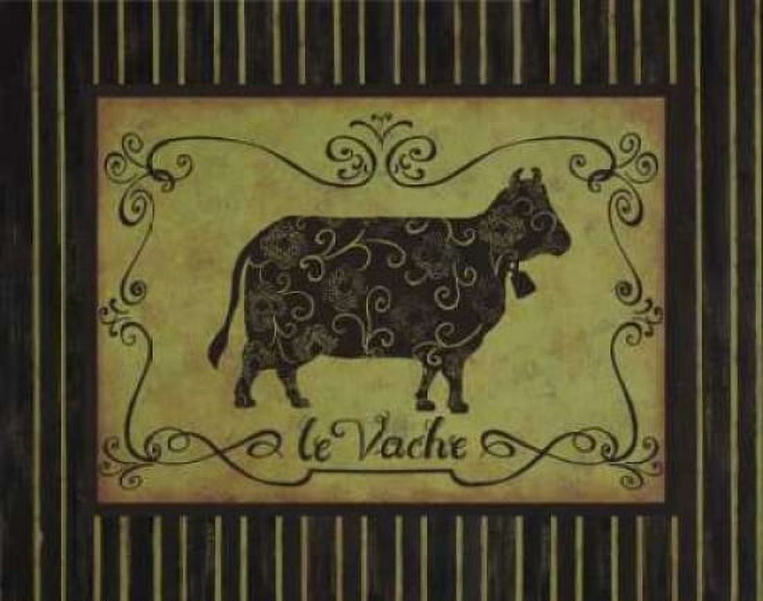 Posterazzi la Vache Canvas Art - Sophie Devereux (24 x 30)