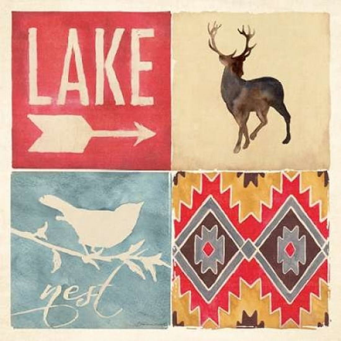 Posterazzi lodge Collage V Canvas Art - Stephanie Marrott (24 x 24)