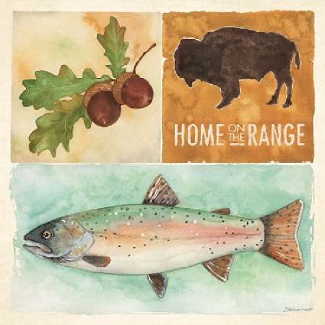 Posterazzi lodge Collage VI Canvas Art - Stephanie Marrott (24 x 24)