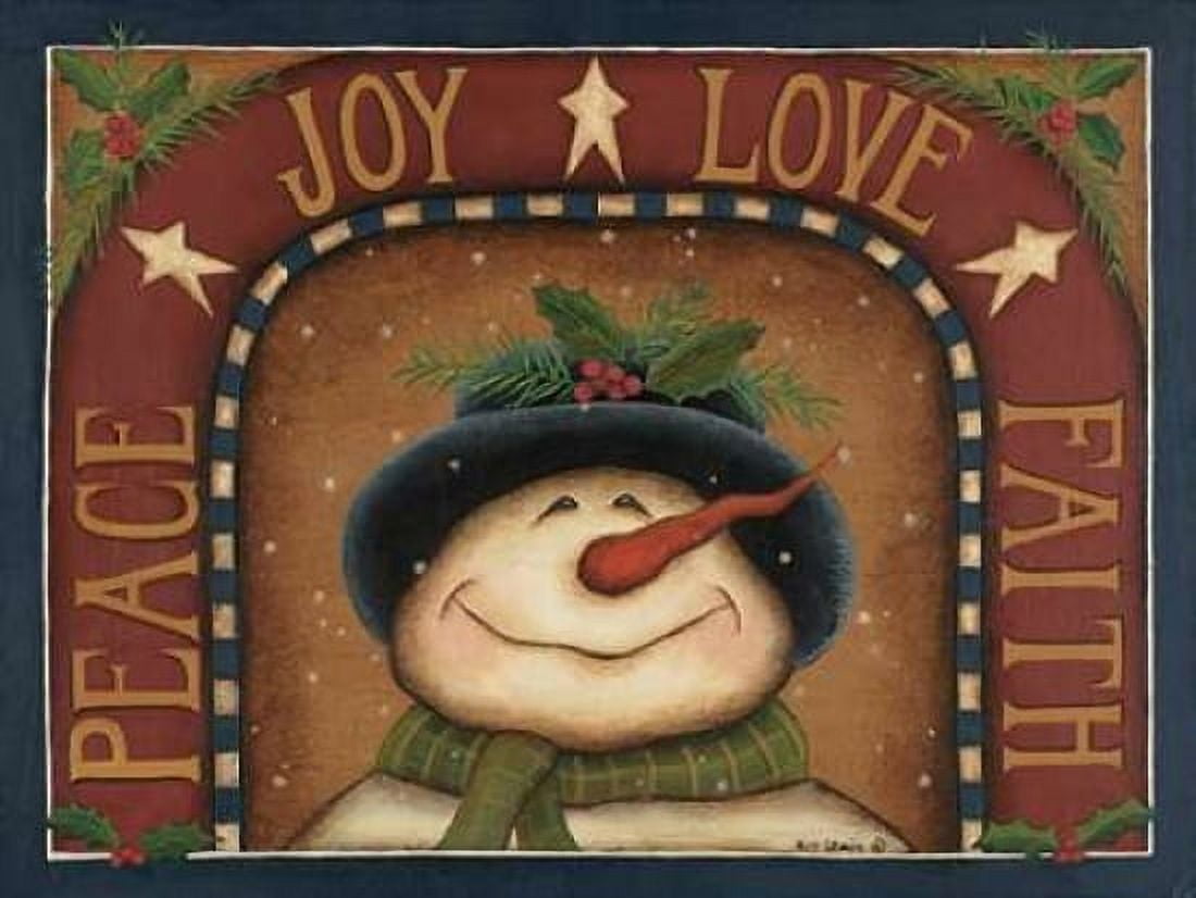 Posterazzi snowman Canvas Art - Kim Lewis (18 x 24)