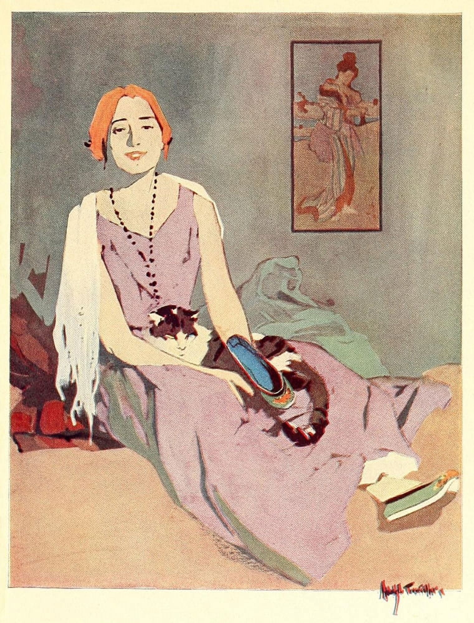 Posters 1913 A corner of the studio Canvas Art - Adolph Treidler (18 x 24)