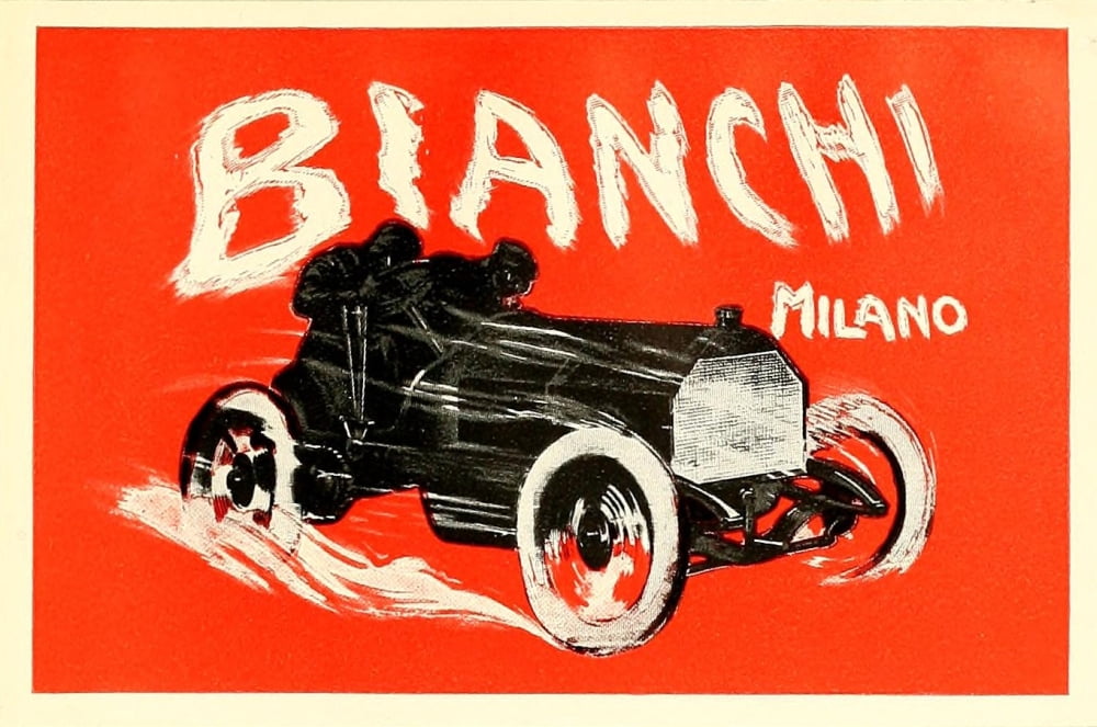 Posters 1913 Bianchi Milanco car Canvas Art - Unknown (18 x 24)