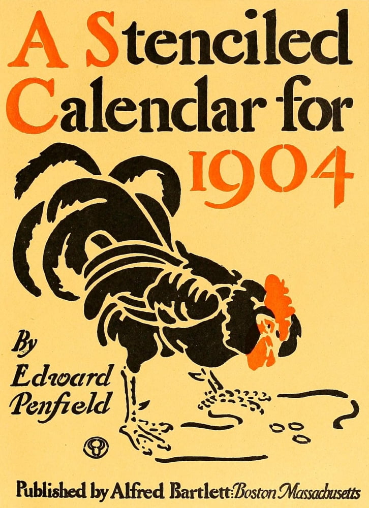Posters 1913 Calendar 1904 Canvas Art - Edward Penfield (18 x 24)