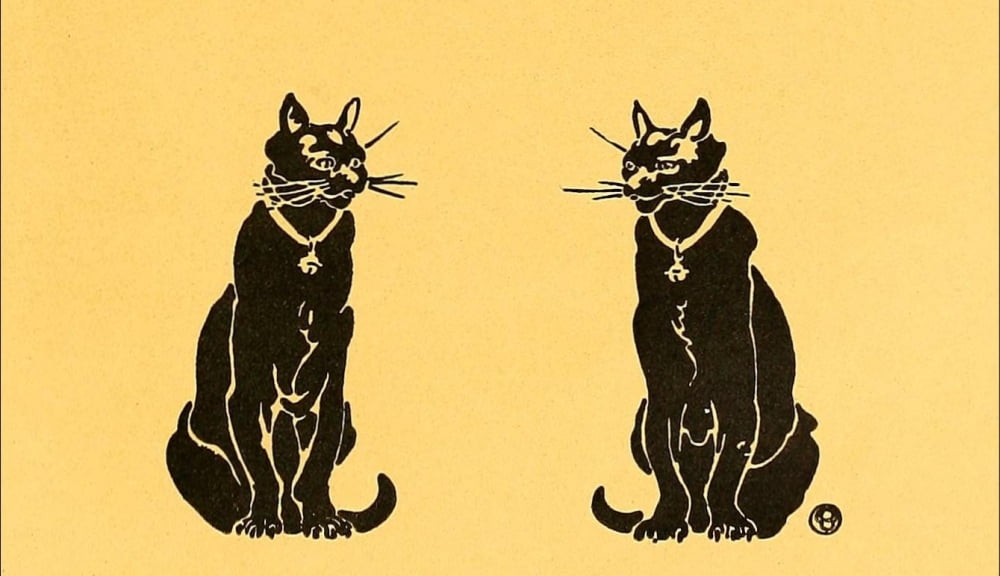 Posters 1913 Cat silhouettes Canvas Art - Edward Penfield (24 x 36)