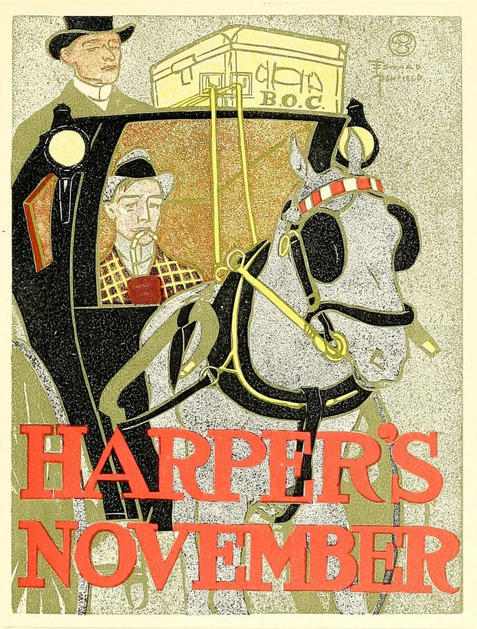 Posters 1913 Harpers November Canvas Art - Edward Penfield (24 x 36)