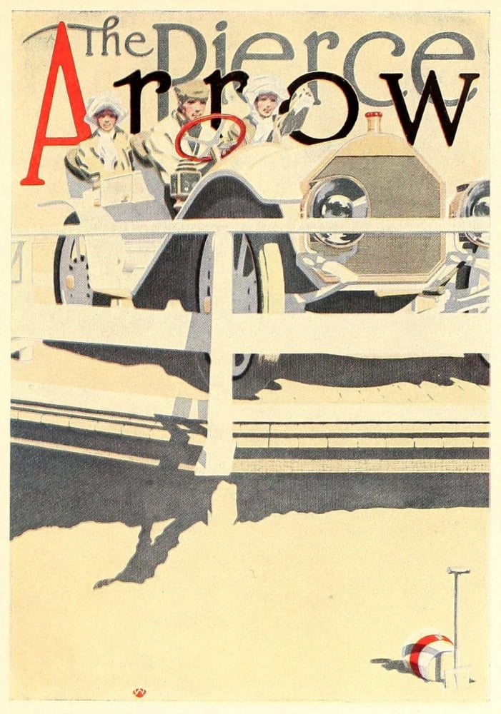 Posters 1913 Pierce Arrow Canvas Art - Robert Wildhack (18 x 24)