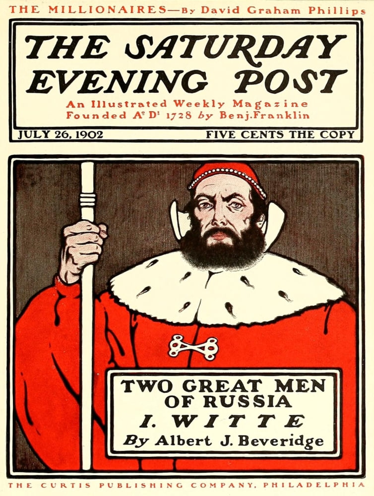 Posters 1913 Saturday Evening Post 1902 Canvas Art - Guernsey Moore (24 x 36)