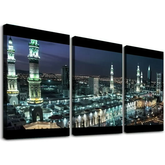 Posters Architecture Landscape Islamic Mosque Wall Art Print Paintings Living Room Decor Prints Home Canvas Painting Wall Art Poster for Bedroom Living Room Decor