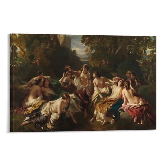 Posters for Bedroom Franz Xaver Winterhalter Art Stuff Gifts Canvas Painting Poster Wall Art Decorative Picture Prints Modern Decor 12x18inch(30x45cm)
