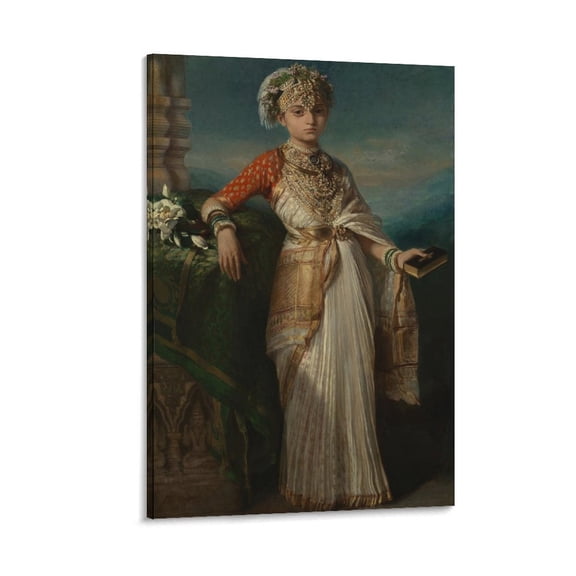 Posters for Bedroom Franz Xaver Winterhalter Painting Decor Canvas Wall Art Prints Poster Gifts Photo Picture Painting Posters Room Decor Home Decorative 12x18inch(30x45cm)