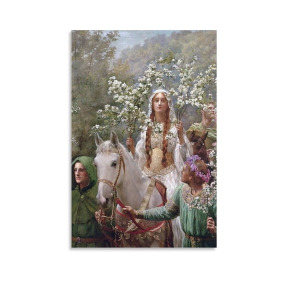 Posters for Bedroom John Maler Collier Poster Frame Canvas Poster Wall Art Picture Prints Hanging Photo Gift Decor Home Posters Artworks 12x18inch(30x45cm)