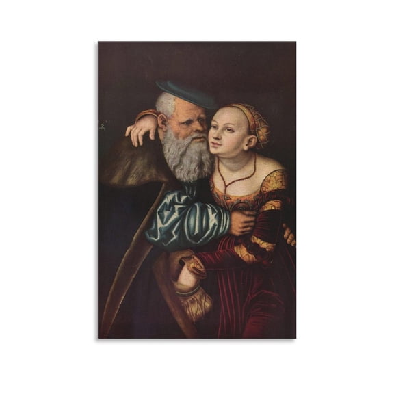 Posters for Bedroom Lucas Cranach Der Aeltere Oil Painting Art Poster Canvas Painting Decor Wall Print Photo Gifts Home Modern Decorative Posters 24x36inch(60x90cm)