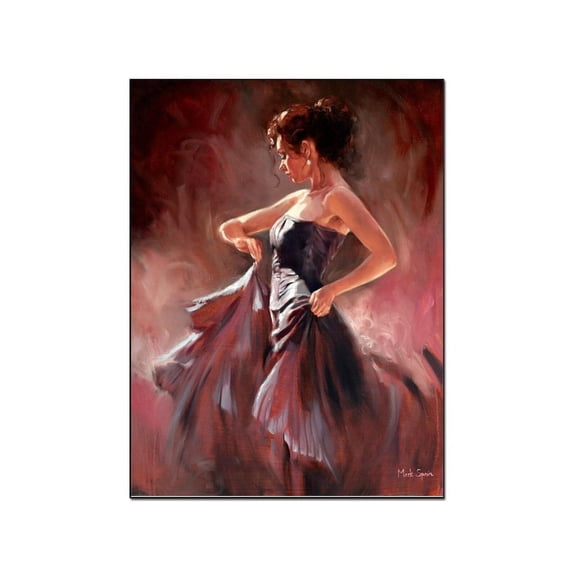 Posters Flamenco Dancer Painting Female Tango Dancer Wall Art Ready to Dance Woman Wall Art Canvas Painting Posters And Prints Wall Art Pictures for Living Room