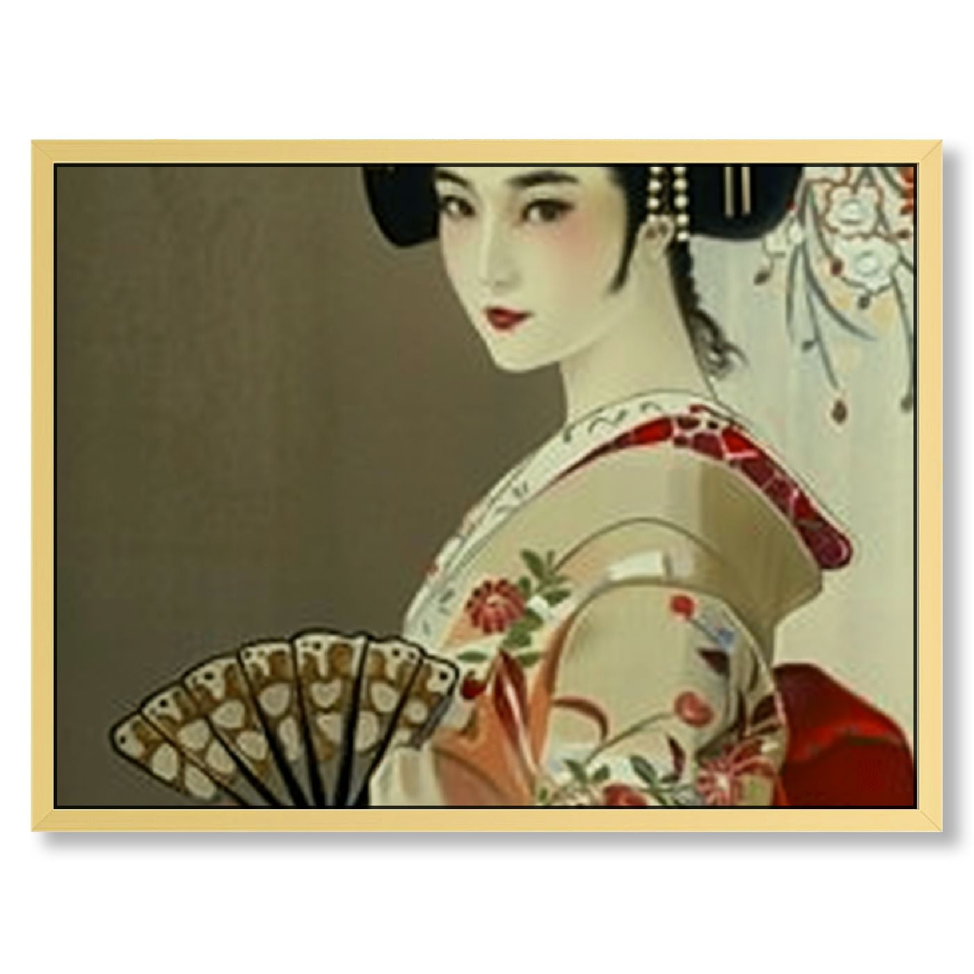 Posters Japanese Wall Art Female Japanese Geisha Asian Wall Art Vintage