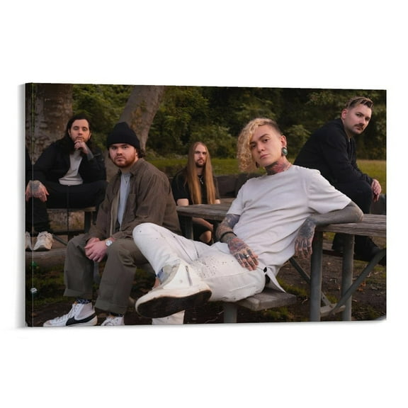 Posters Lorna Shore Metallic Art Print Photo Art Painting Canvas Poster Home Decorative Bedroom Modern Decor Posters Gifts 24x36inch(60x90cm)