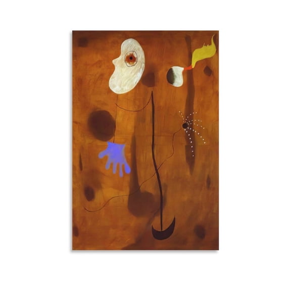 Posters Painter Joan Miró Graffiti 1 Abstract Wall Art Prints Decor Hanging Picture Painting 16x24inch(40x60cm)