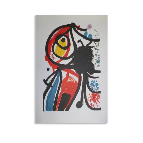 Posters Painter Joan Miró Graffiti 12 Abstract Wall Art Picture Prints Hanging Photo Decor Artworks 16x24inch(40x60cm)