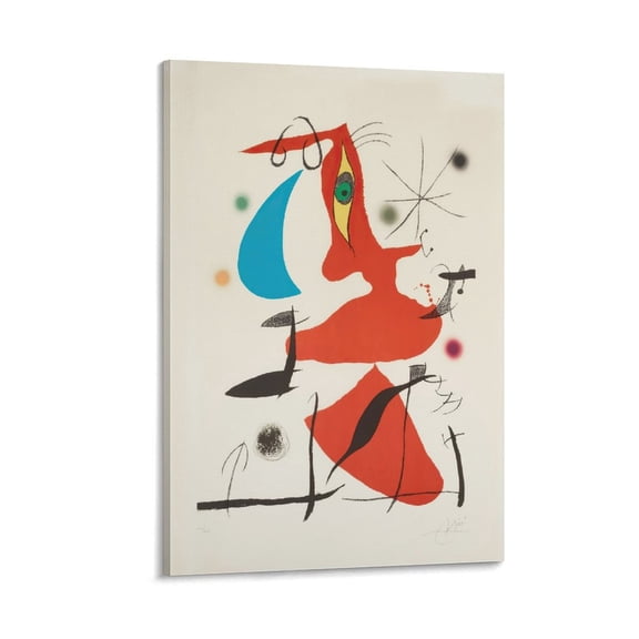 Posters Painter Joan Miró Graffiti 14 Abstract Wall Art Picture Prints Hanging Photo Decor Artworks 20x30inch(50x75cm)