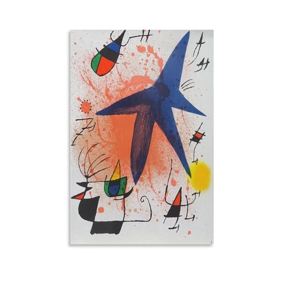 Posters Painter Joan Miró Graffiti 18 Abstract Wall Art Decorative Print Picture Artworks 12x18inch(30x45cm)