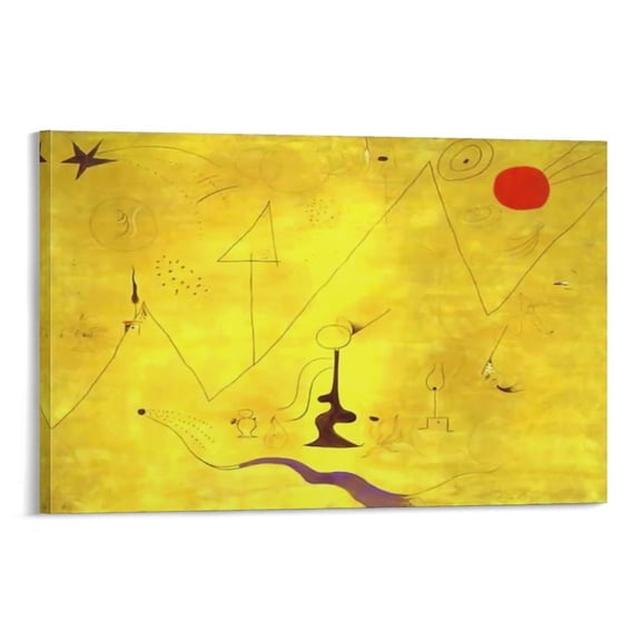 Posters Painter Joan Miró Hermitage Abstract Wall Art Picture Painting Print Artworks Decor 20x30inch(50x75cm)
