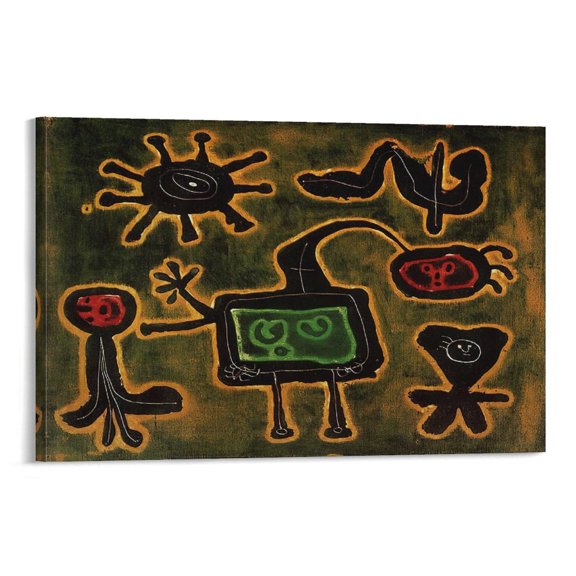 Posters Painter Joan Miró Series I Abstract Wall Art Prints Decor Hanging Picture Painting 24x36inch(60x90cm)