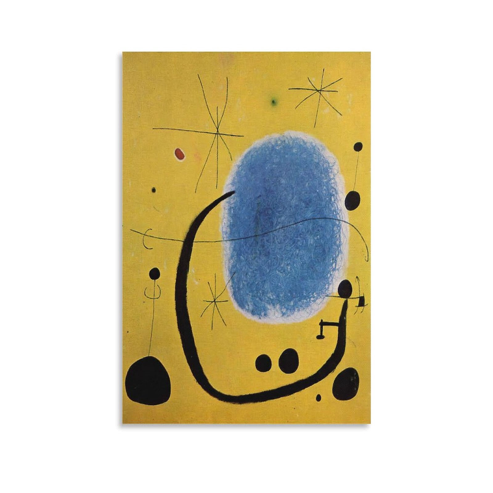 Posters Painter Joan Miró The Gold of The Azure Painting On Wall Art