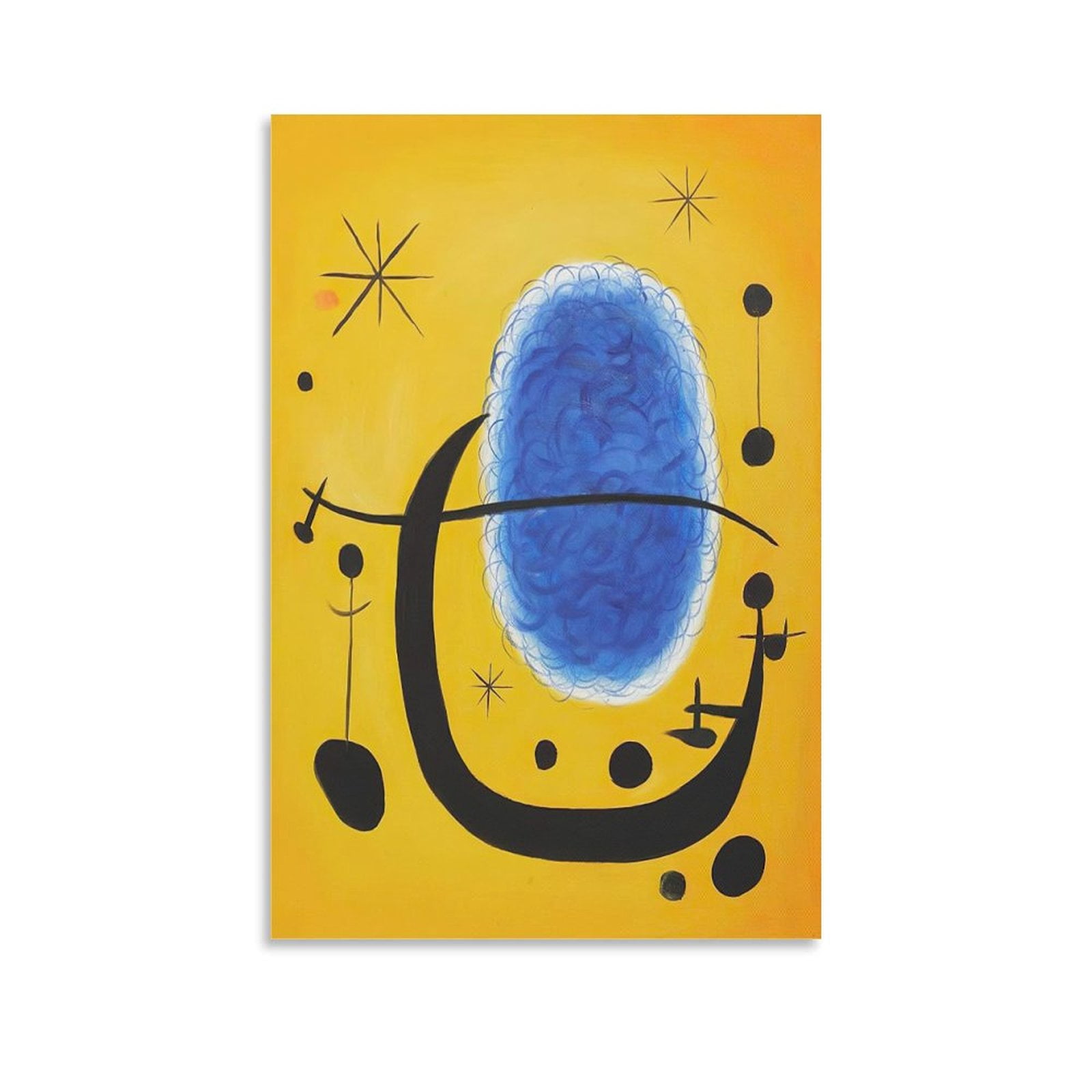 Posters Painter Joan Miró The Gold of The Azure Picture Print Wall Art