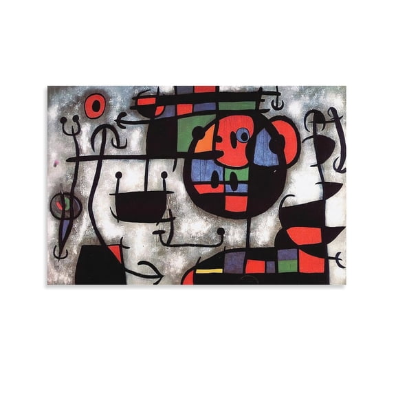 Posters Painter Joan Miró The Skiing Lesson Abstract Aesthetic Print Art Wall Painting Decor 12x18inch(30x45cm)